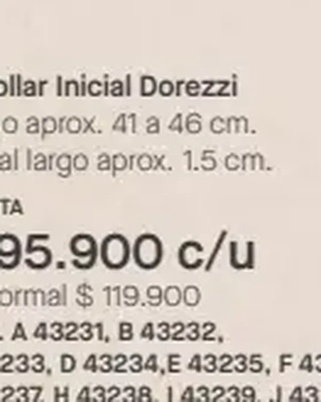 Pulsera Inicial Doretti - Inicial M