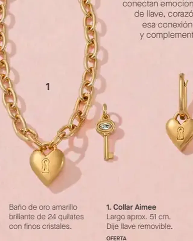 Collar Aimee - Dije llave removible