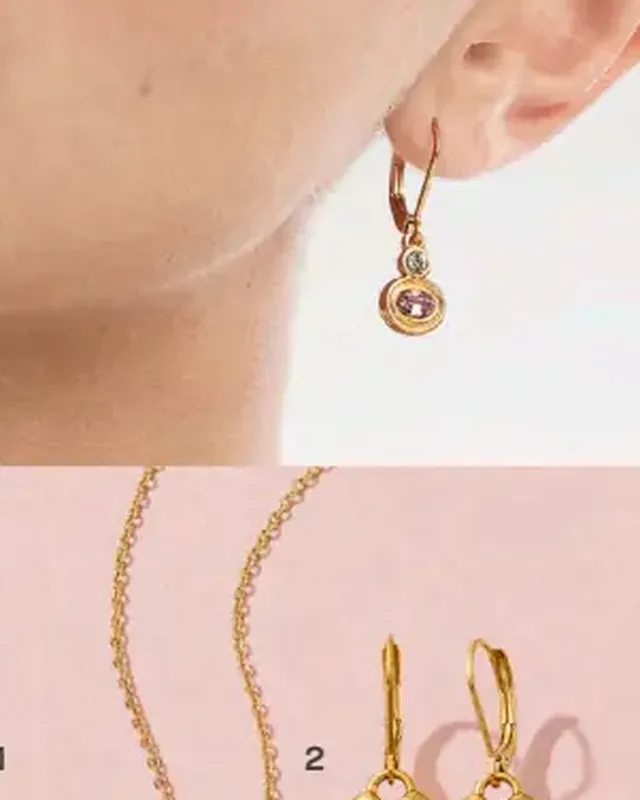 Aretes Aimee Rouge