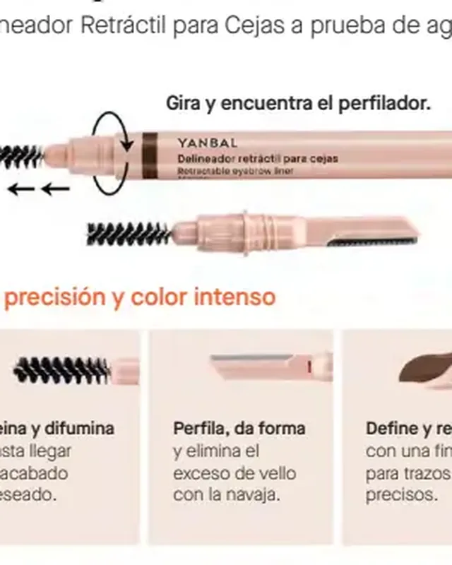 Delineador Retráctil para Cejas - Marrón