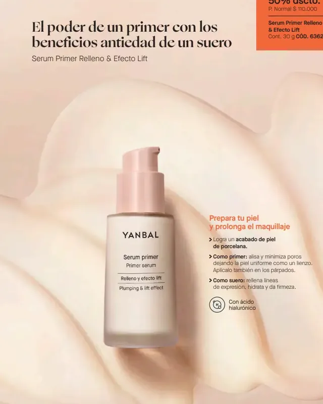 Serum Primer Relleno & Efecto Lift