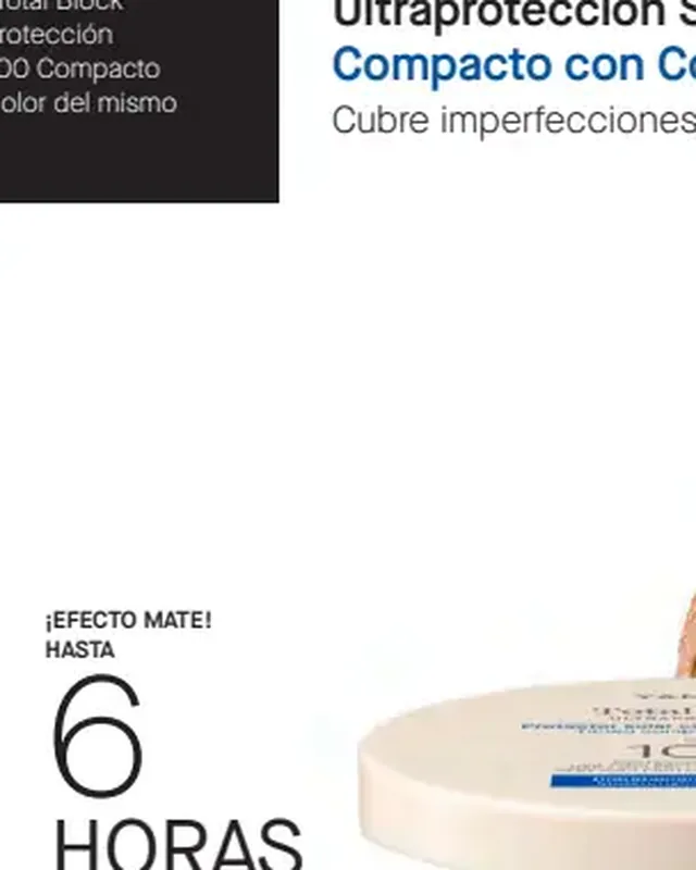 Total Block Ultraprotección SPF 100 Compacto con Color - Claro