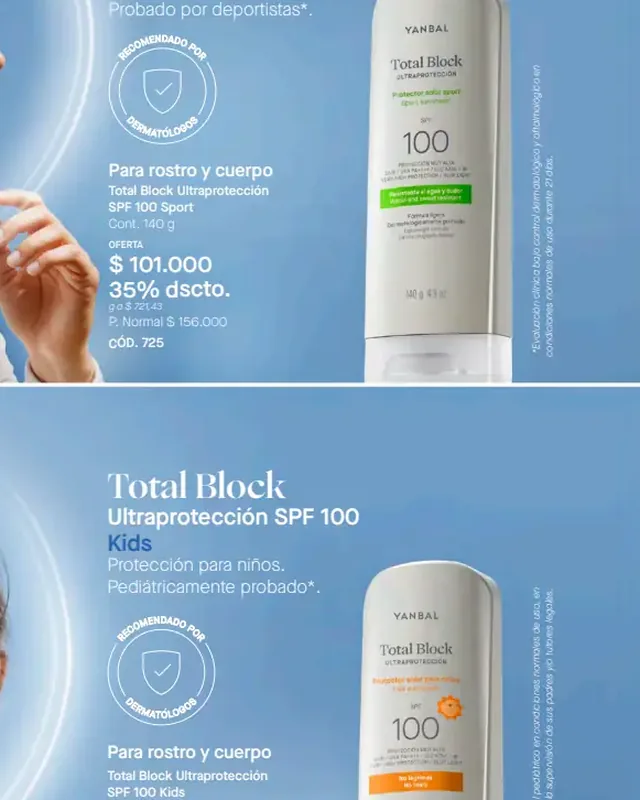 Total Block Ultraprotección SPF 100 Sport