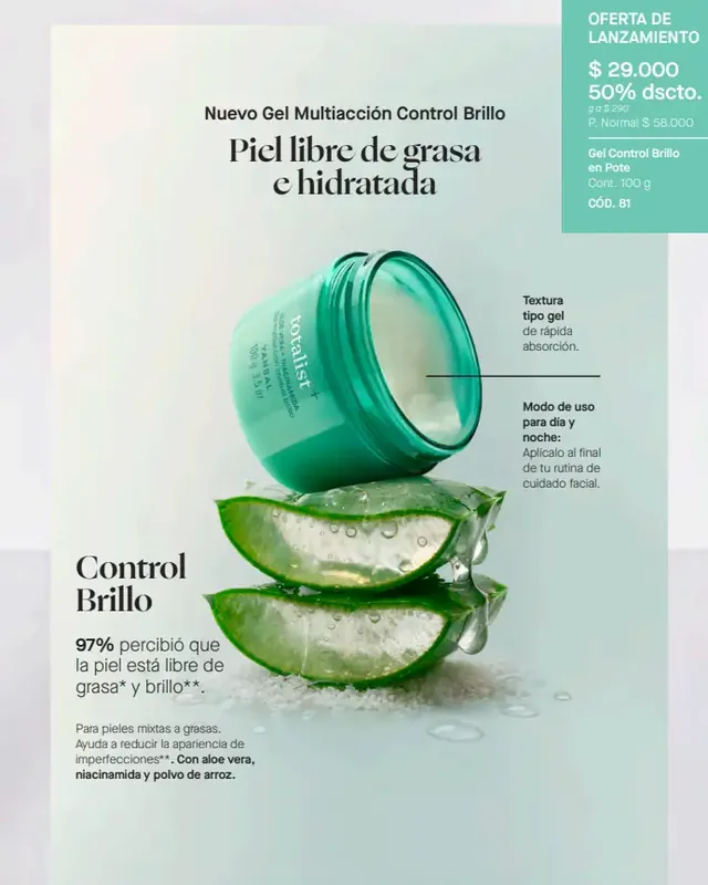 Gel Control Brillo en Pote